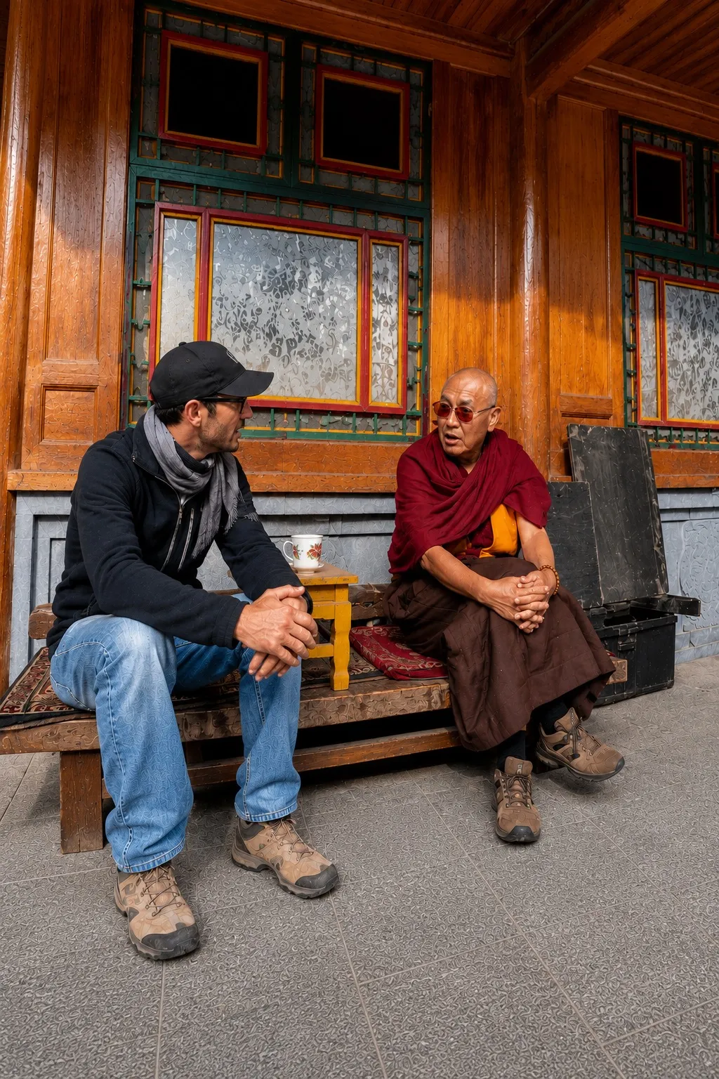 Storying with a monk